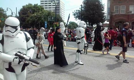 Star Wars characters at Dragon Con Parade